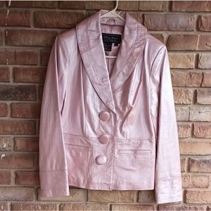 Terry Lewis genuine pink leather jacket